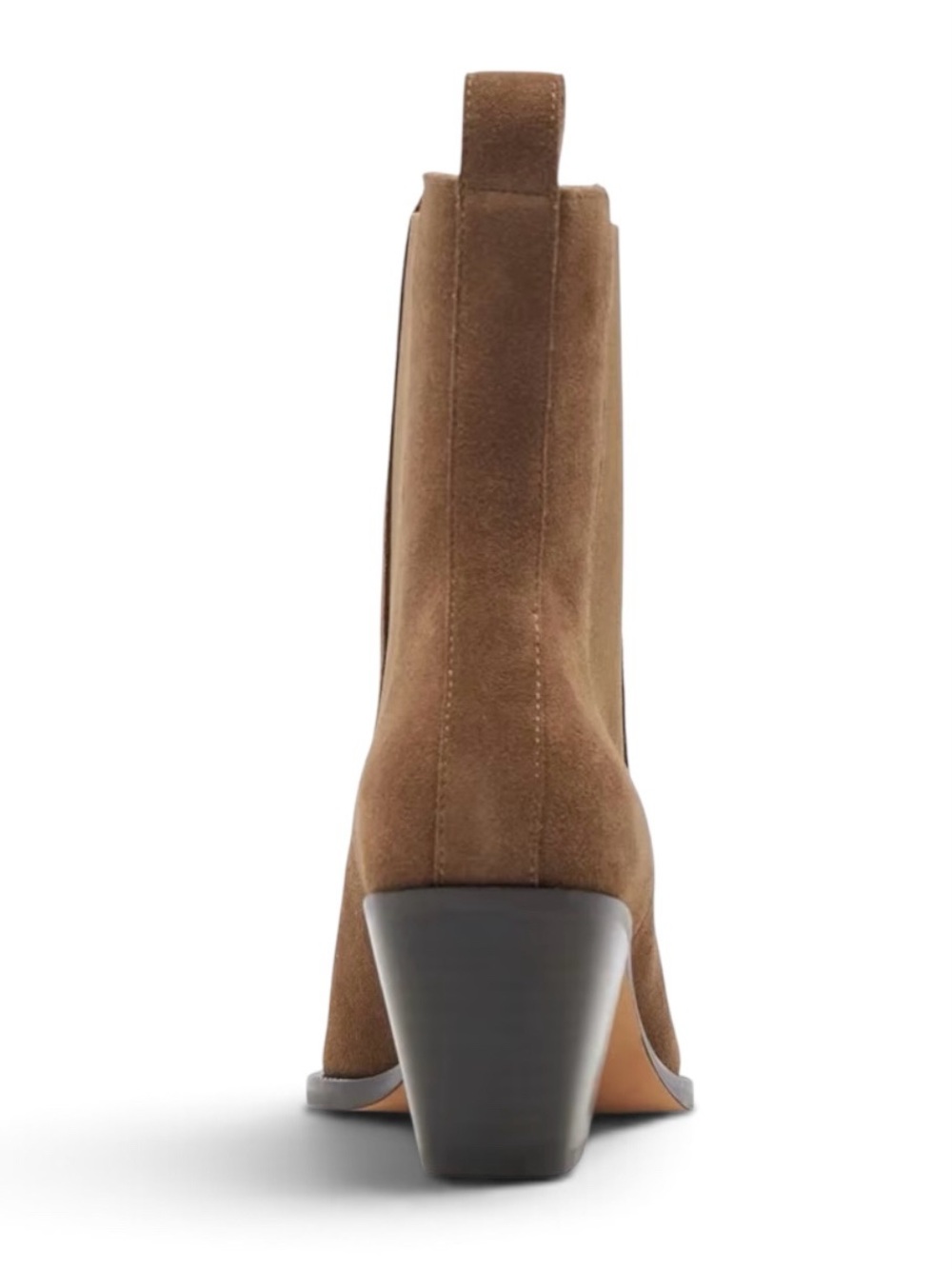 NEW Dolce Vita Shadie Chestnut Waterproof Suede Leather Chelsea Boots 8.5 NWOB - Picture 2 of 16